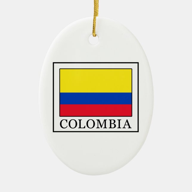 Colombia Ceramic Tree Decoration (Front)