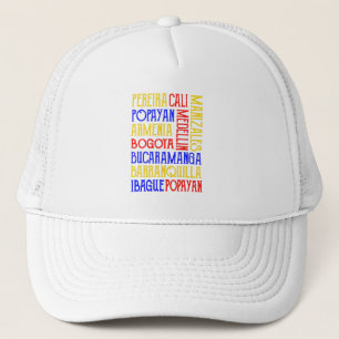 Colombia City Names Trucker Hat