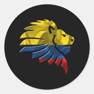 Colombia Classic Round Sticker
