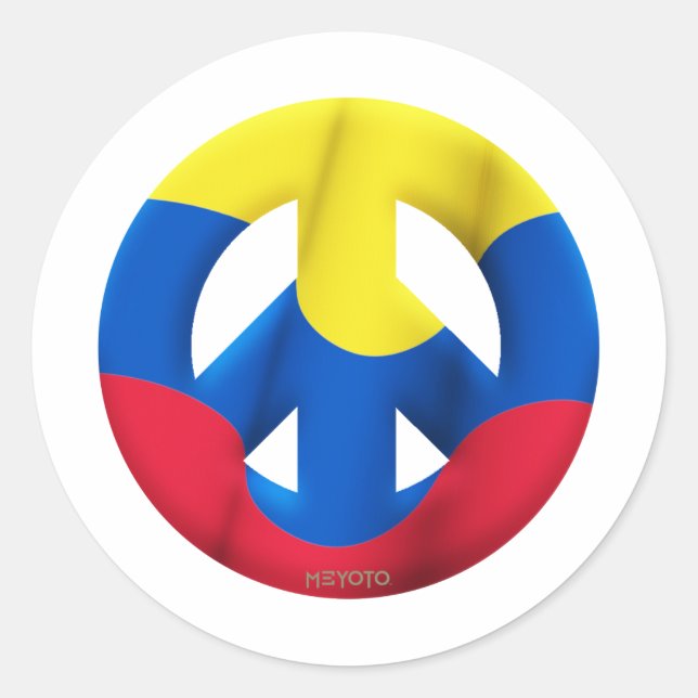 Colombia Classic Round Sticker (Front)