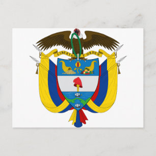 Colombia Coat of arms CO Postcard