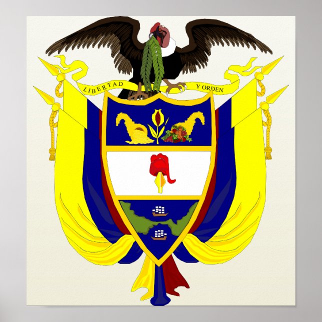 Colombia Coat of Arms detail Poster (Front)