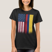 Colombia Colombian American Flags Proud USA Colomb
