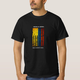Colombia, Colombian American, grown, Flag, roots, T-Shirt