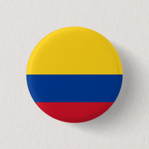 Colombia (Colombian) Flag 3 Cm Round Badge