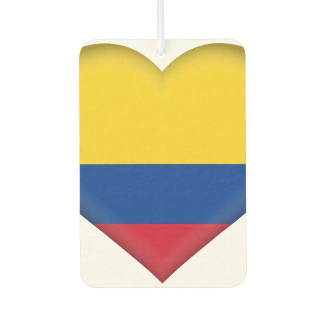 Colombia (Colombian) Flag Car Air Freshener (Front)