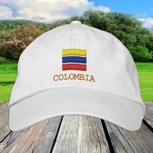 Colombia & Colombian Flag fashion / Patriots  Embroidered Hat