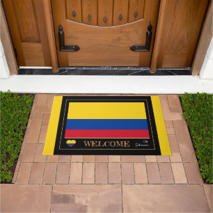 Colombia & Colombian Flag house /sports Welcome Doormat