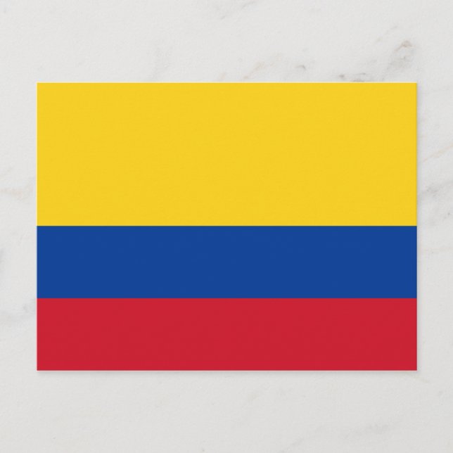 Colombia (Colombian) Flag Postcard (Front)