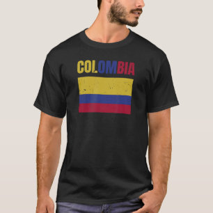 Colombia Colombian Flag Republic Of Colombia Herit T-Shirt