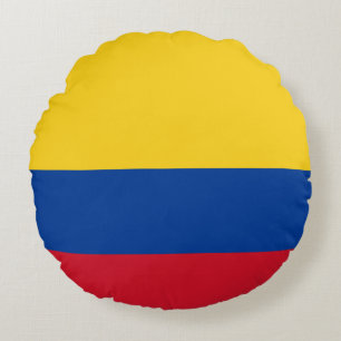 Colombia (Colombian) Flag Round Cushion