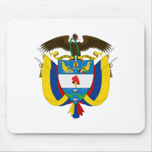 Colombia country coat arms symbol emblem flag mouse mat