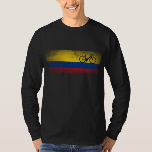 Colombia Cycling Colombian Flag Bike Racing Gift T-Shirt