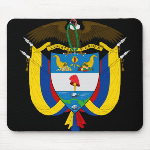 colombia emblem mouse mat