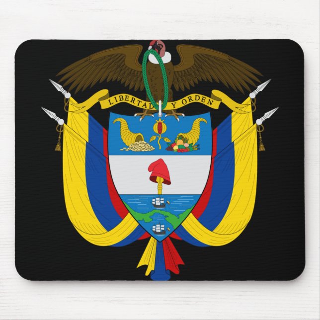 colombia emblem mouse mat (Front)