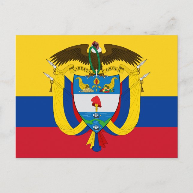 colombia emblem postcard (Front)