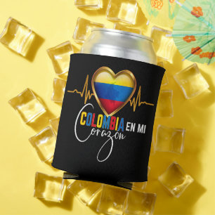 Colombia en mi Corazon Colombian Pride  Can Cooler