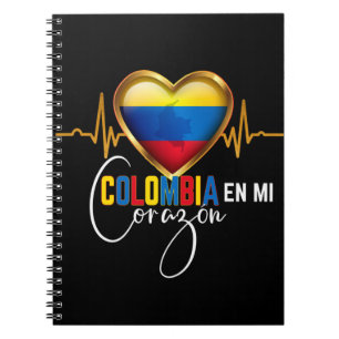 Colombia en mi Corazon Colombian Pride Notebook