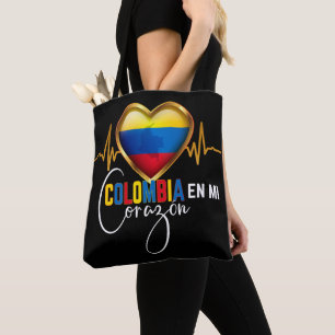 Colombia en mi Corazon Colombian Pride  Tote Bag