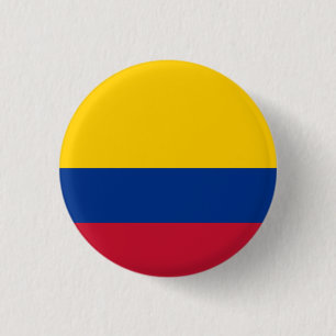 Colombia Flag 3 Cm Round Badge