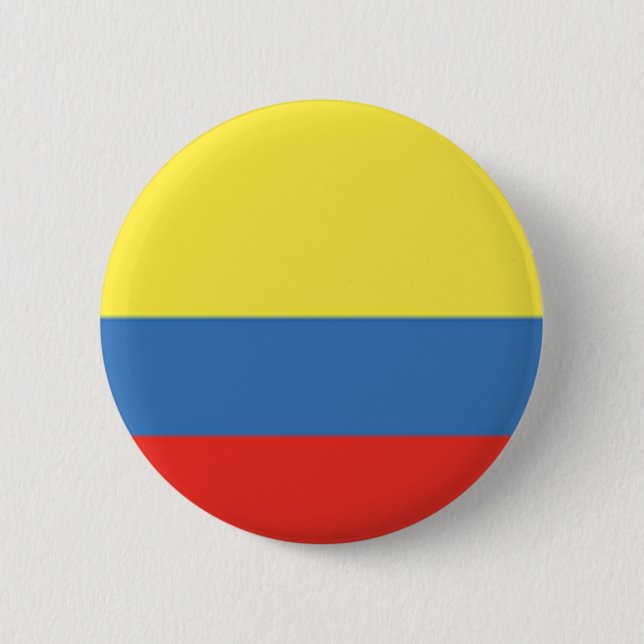 Colombia Flag 6 Cm Round Badge (Front)