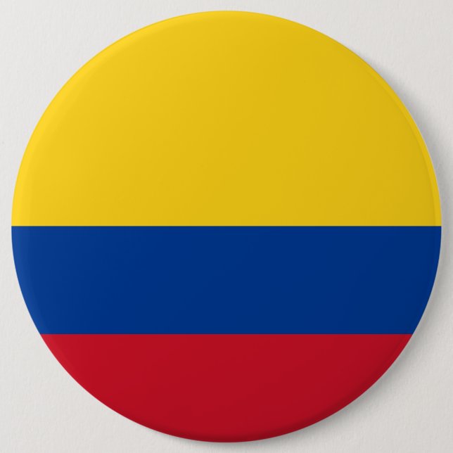 Colombia Flag 6 Cm Round Badge (Front)