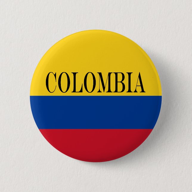 Colombia flag - Bandera De Colombia 6 Cm Round Badge (Front)