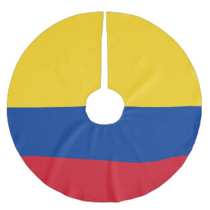 Colombia flag - Bandera De Colombia Brushed Polyester Tree Skirt