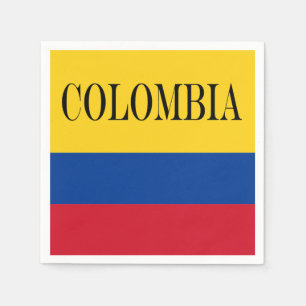 Colombia flag - Bandera De Colombia Napkin