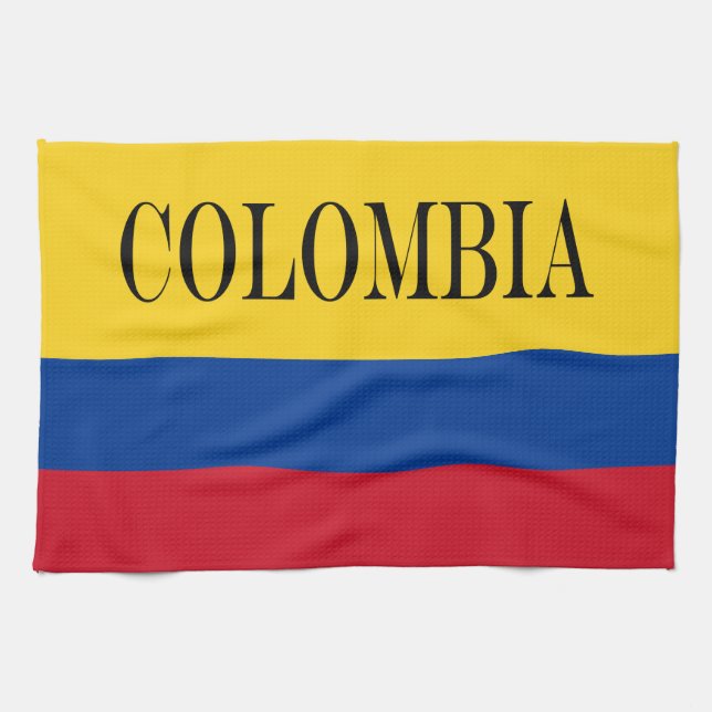 Colombia flag - Bandera De Colombia Tea Towel (Horizontal)