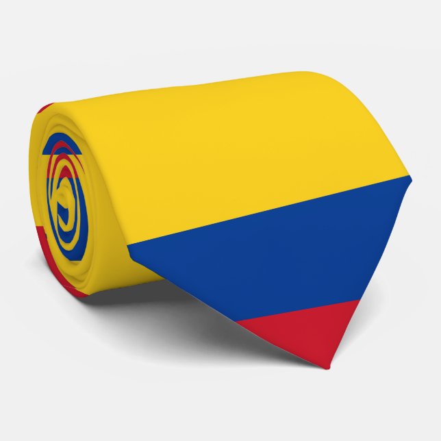 Colombia flag - Bandera De Colombia Tie (Rolled)