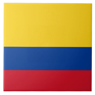 Colombia flag - Bandera De Colombia Tile