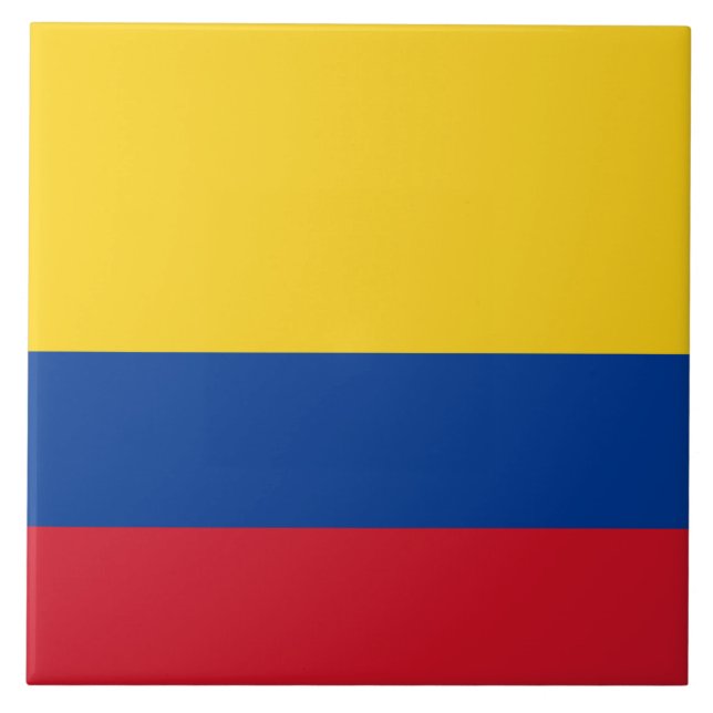 Colombia flag - Bandera De Colombia Tile (Front)