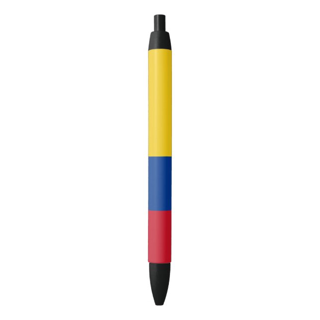 Colombia Flag Black Ink Pen (Front Vertical)