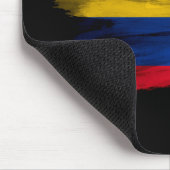 Colombia flag brush stroke, national flag mouse mat (Corner)