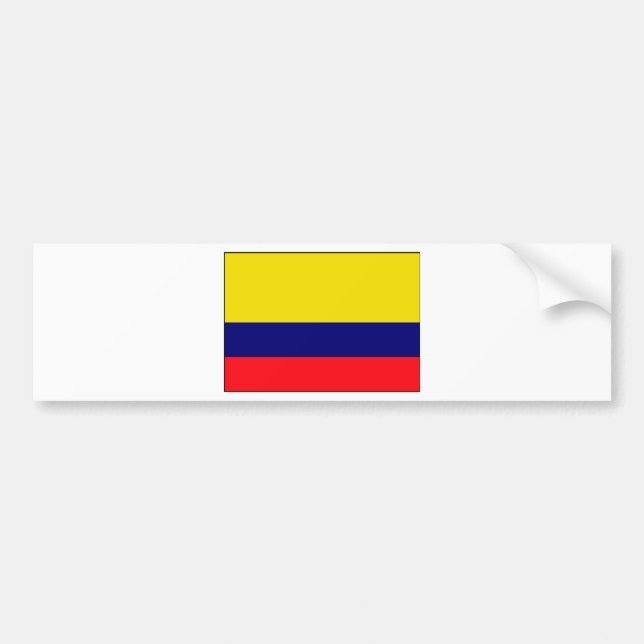 Colombia flag bumper sticker (Front)