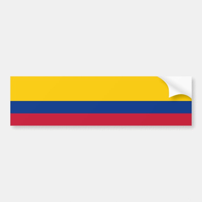 Colombia Flag Bumper Sticker (Front)