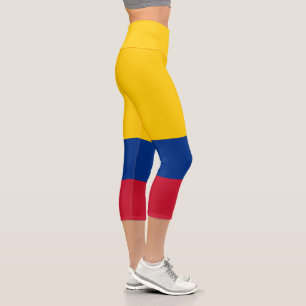 Colombia Flag Capri Leggings