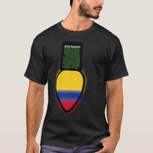 Colombia Flag Christmas Light Colombian Pride T-Shirt