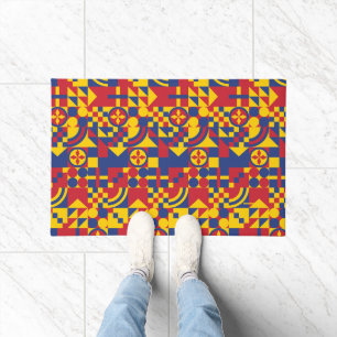 Colombia Flag Colorful Pattern  Doormat