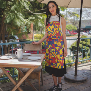 Colombia Flag Colourful Pattern Apron