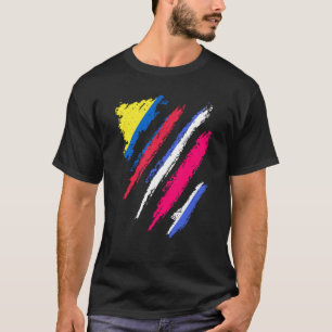 Colombia Flag Costa Rica Grown Patriot Country Str T-Shirt