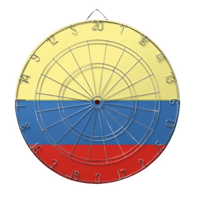 Colombia Flag Dartboard (Front)