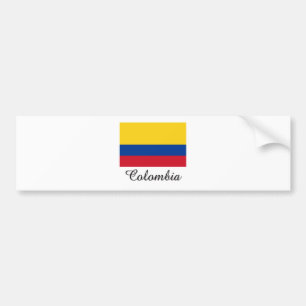 Colombia Flag Design Bumper Sticker