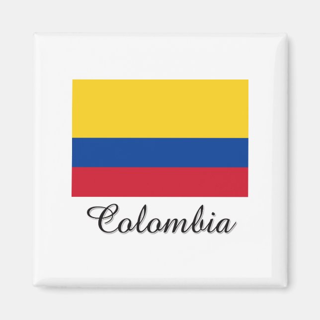 Colombia Flag Design Magnet (Front)