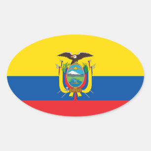 Colombia Flag Euro-style Sticker
