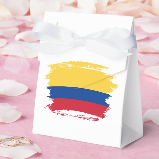 Colombia flag favour box (Wedding)