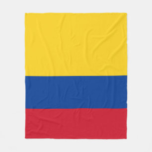 Colombia flag fleece blanket