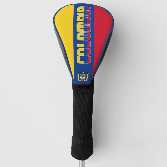 Colombia Flag Gorgeous Patriotic Golf Head Cover (Front)