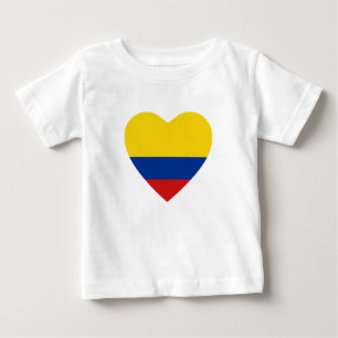 Colombia Flag Heart T-Shirt